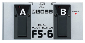 Pedal Boss Fs-6 Dual Footswitch 
